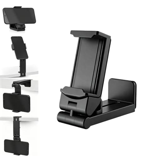 Civori Airplane Phone Holder,360°Rotation Non-Slip Portable Foldable Cell Phone Mount,Hands Free Travel Essentials,Compatible With 4.7-6.9 Inch iPhone & Android Smartphones