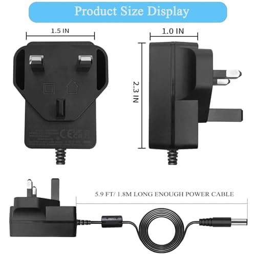 Baby Swing Charger, 5V 3A Power Supply, AC 100-240V, with 5.5*2.5mm DC Tip, — view 6