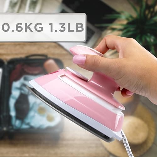 Duronic Travel Iron SI4 PW Portable Steam Irons with Dual Voltage Lightweight Electric Mini Iron with Ceramic Plate 420W Compact Iron for Travelling Sewing & Holidays — view 5