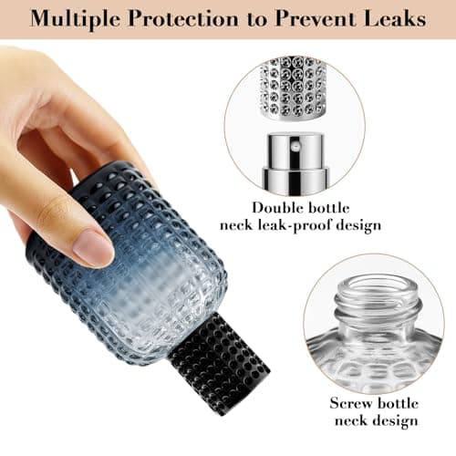Maxumille 2 Pcs Perfume Bottle Empty 50ml, Gradient Aftershave Spray Bottle — view 4