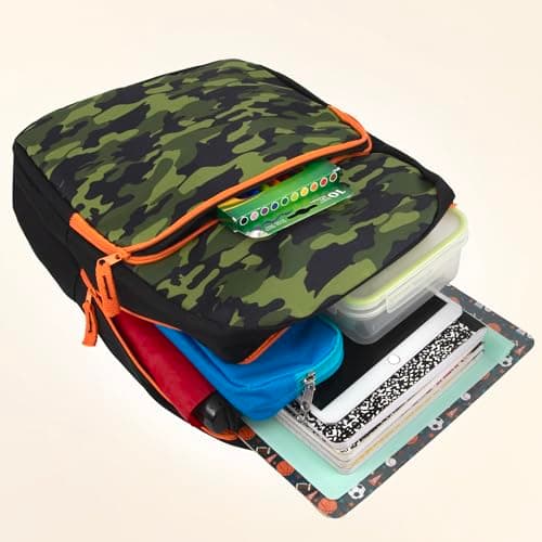 Trail maker Fun School Backpack for Elementary Middle School Girls and Boys | 17 Inch Printed Backpacks for School Kids, Travel (Camouflage) — view 3