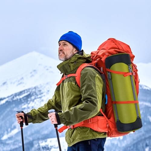 Guerity Compression Stuff Sack,Waterproof Sleeping Bag Compression Sack, 30L Outdoor Storage Bag Stuff Sack for Camping Hiking Backpack (Army Green, 30 L) — view 4