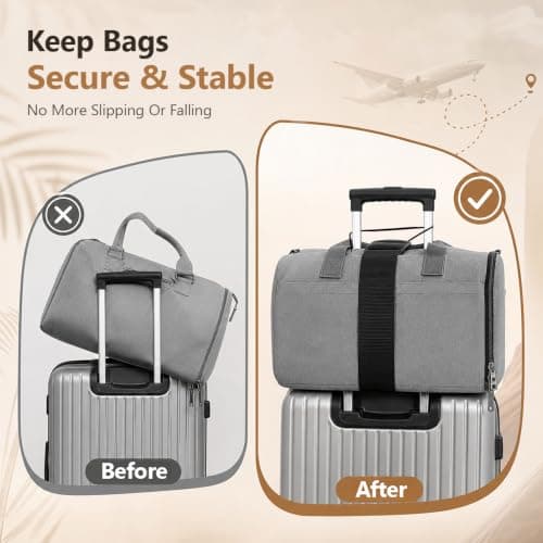 2 Pcs Luggage Straps, Elastic Fastening Belt, Adjustable Suitcase Straps — view 4