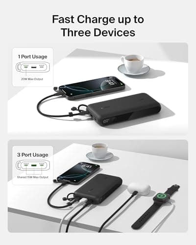 Belkin BoostCharge 20000mAh Power Bank with Digital Battery Display - Black — view 2