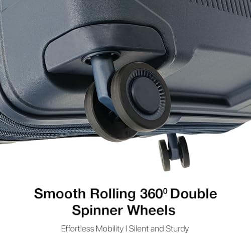 AMERICAN TRAVELLER Richmont 24" Hard Shell Check-in Suitcase, Navy — view 2