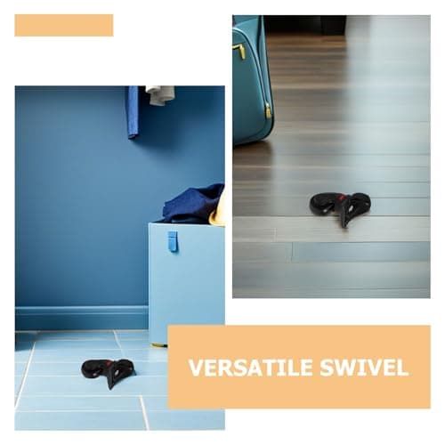 2pcs Luggage Suitcase Wheels Repair Kit, Black PVC Nylon — view 3