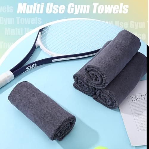Meng Jiaran 4 Pack Microfibre Gym Towel, Small Travel Towel for Men Women — view 2