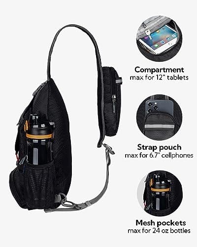 Waterfly Packable Small Crossbody Sling Backpack Foldable Chest Bag — view 4