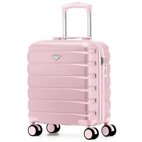 Flight Knight EasyJet Cabin Bag 45x36x20, Underseat, Lightweight Small Durable 4 Wheel Cabin Suitcase, Maximum Carry-On Size, ABS Hard Shell, 10kg Hand Luggage Bag- 45 x 36 x 20 cm Travel Bag