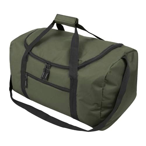 21 Inch, 40 Liter Duffel Bag for Men, Women, Teens – Travel Weekender Overnight Carry-on Shoulder Duffel Tote Bag (Blue) — view 4