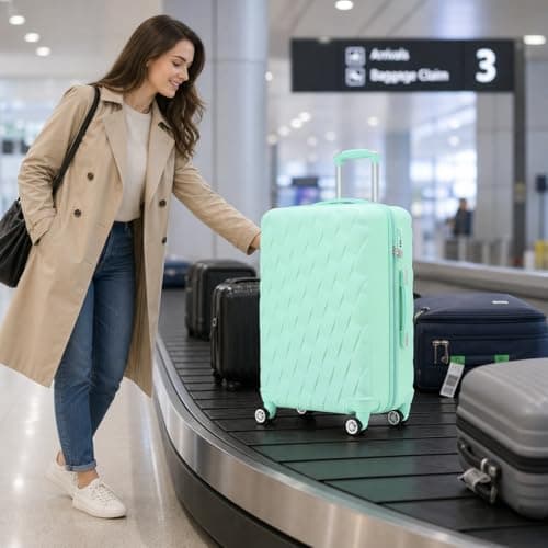 CMY Suitcase 24 Inch Medium Hard Shell Check-in Luggage — view 3