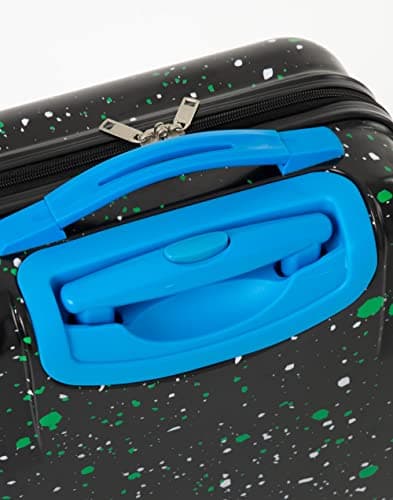 Sonic The Hedgehog Kids Suitcase | Black Small Cabin Bag for Boys & Girls | Carry On Trolley with Extendable Handle | Paint Splatter Gaming Fun | Game Movie Travel Accessory for Children & Teens — view 6