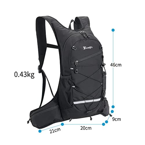 Fistcale Hiking Backpack, 8L Black hydration Running Rucksack, Functional Gift for Men & Women Daily Commutes, Cycling, Jogging, Hiking — view 2