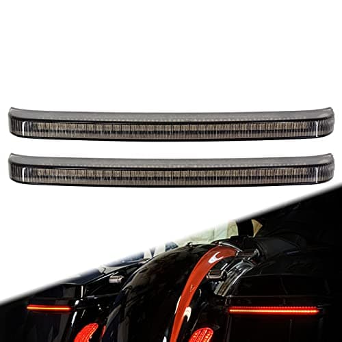 HDBUBALUS Motorcycle Saddlebag Tail Light LED Running Brake Sequential Turn Signal Lamp Fit for Harley Touring Street Gilde Road Gilde Road King Electra Glide Ultra Limited 2014-2024