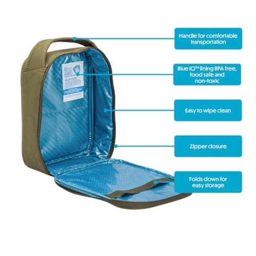Smash Insulated Lunch Bag,Khaki — view 6