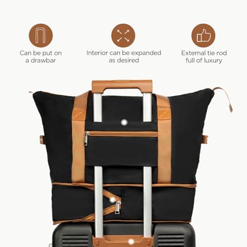 Cosbarn Luggage Sets 5 Piece with TSA Lock Spinner Wheels, Unisex Hard Case ABS Suitcase Set (Rosegold) — view 6