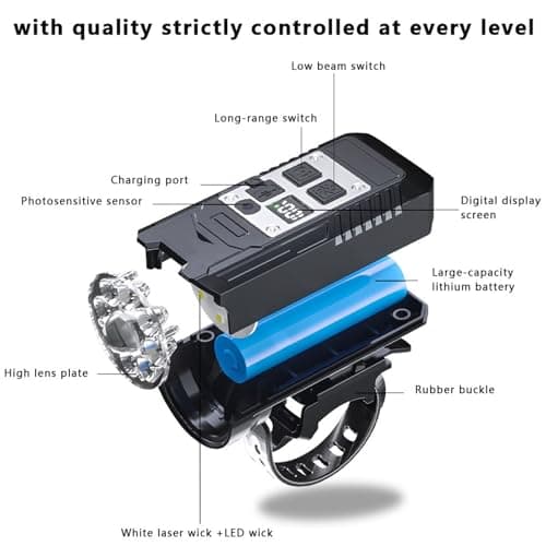 Led Bike Lights Waterproof Super Bright Headlight Taillight — view 6