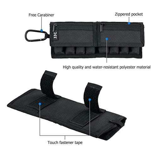JJC Polyester Battery Pouch with Zippered Pocket for 8 Pcs 18650 & SD Card — view 4