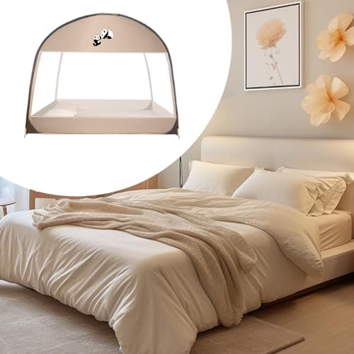 Bed Brownet Mesh Camping Tent Outdoor Mesh Bed Linen with Double Doors: The left and right independent door system eliminates completely repeated zip opening and closing actions. Easy to use — view 6