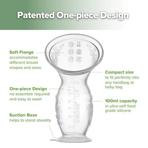 haakaa Manual Silicone Breast Pump with Suction Base and Silicone lid Set– Patented Design, Hands-Free Silent Operation, Natural Suction, Spill-Proof & Easy to Clean, 4oz/100ml, Blush — view 4