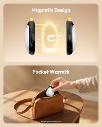 Gaiatop Magnetic Hand Warmers Rechargeable 2 Pack, Cute Penguin Design — view 4