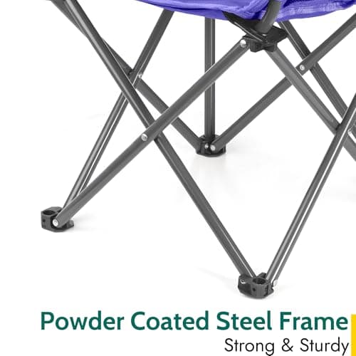 Trail Buzzard Kids Bucket Camping Chair, Purple — view 5