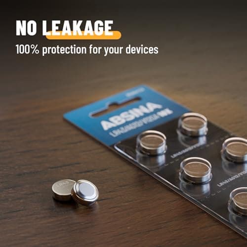ABSINA AG12 LR43 batteries 1.5V Alkaline leakproof & long-lasting — view 4