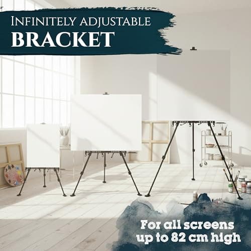 Artina Foldable Tripod Painting Easel Stand for Canvases up to 82cm Metal — view 6