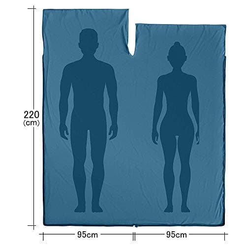 WILLNORN Sleeping Bag Liner - Soft & Lightweight Travel Sheet for Adults, 220x95cm - Portable & Easy Care, Ideal for Backpacking, Camping, Hotels, and Summer Trips — view 5