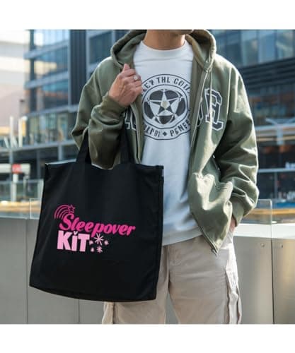Hippowarehouse Sleepover kit Tote Shopping Gym Beach Bag 42cm x38cm, 10 litres — view 3