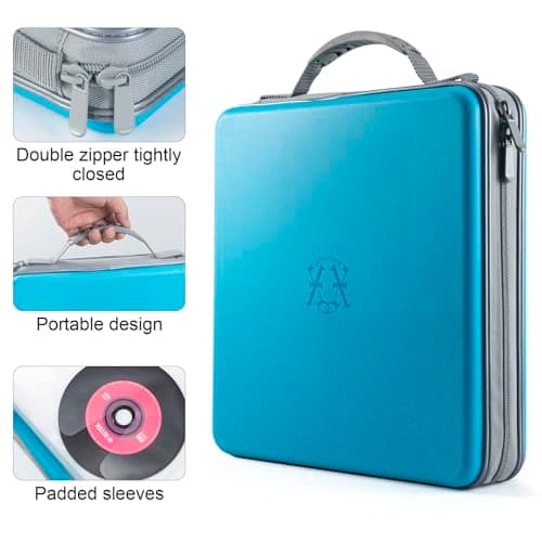 alavisxf xx CD Case, 224 Capacity Hard Plastic Organizer Holder for Car — view 3