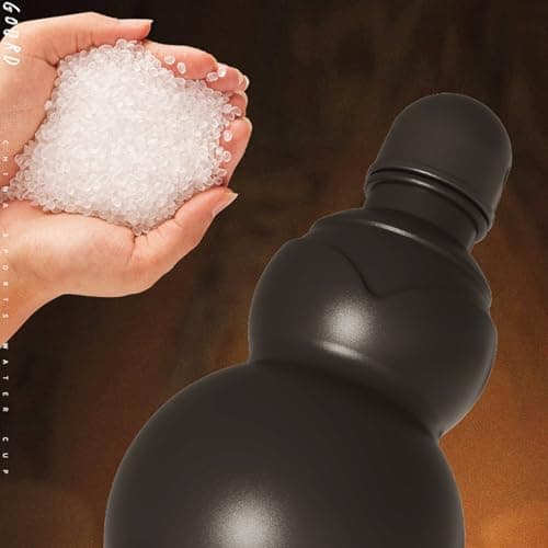 Tktouci Chinese Gourd Bottle - 900ml Chinese Drinking Jug,Camping Wine Flask,for Outdoor Enthusiasts Gardeners Hiking Camping Trips Picnics Beach Gym Daily Commute Gardening Collectors — view 6