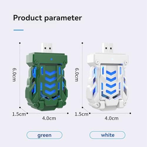 Portable USB Plug-in Mosquito Repeller with Heating Technology, 4 Repellent Tablets for Indoor Outdoor Camping Hiking Fishing Travel — view 2