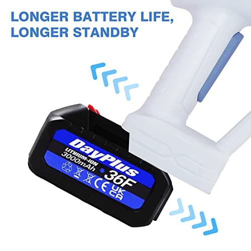 Cordless Power Washer Gun 21V Electric Portable Pressure Cleaner Battery & Charger for Home Travel Garden Yard with 5M/25CM Hose Portable Jet Wash White — view 5