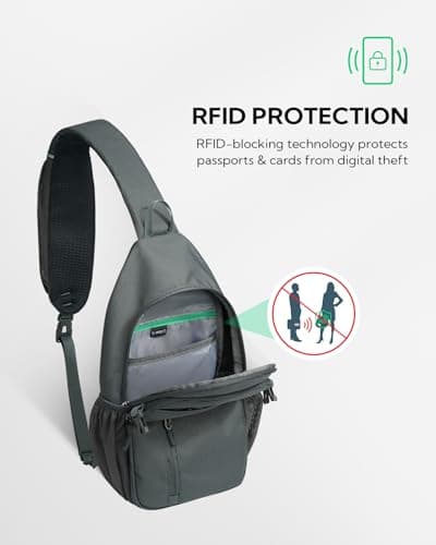 Waterfly Sling Bag with Multiple Pockets, Shoulder Bag for Men Women — view 4