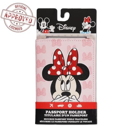 Disney Girls Minnie Mouse Travel Accessories Passport Holder for Airport, Holiday, Travel — view 2