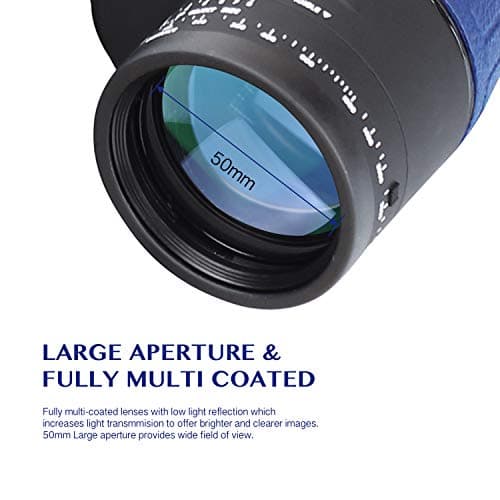 Aomekie Marine Binoculars 7X50 for Adults Waterproof Binoculars with Illuminated Rangefinde Compass for Hunting Boating — view 3
