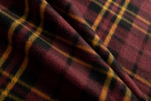 Adore Home 120x150cm Single Tartan Check Polar Fleece Throw Blanket Brown — view 2