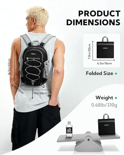 Waterfly 15L Lightweight Packable Backpack Foldable Daypack for Hiking — view 2