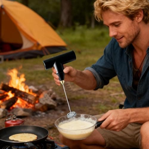 Electric Mixer - Wireless Battery Powered Whisk, Portable — view 2