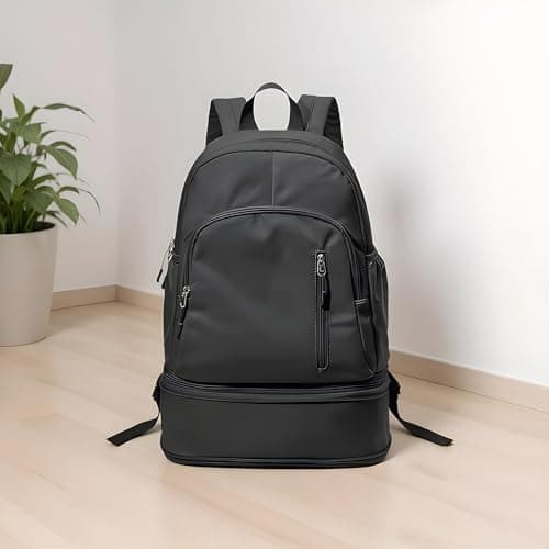 Backpack with Shoe Compartment, Waterproof Dry-Wet Separation Back Pack, Workout Backpack, for Workout Swimming Yoga Short Trips Outdoor Activities — view 2
