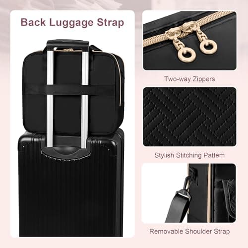 Prokva Teacher Tote Laptop Briefcase Work Bag for Women, Black — view 6
