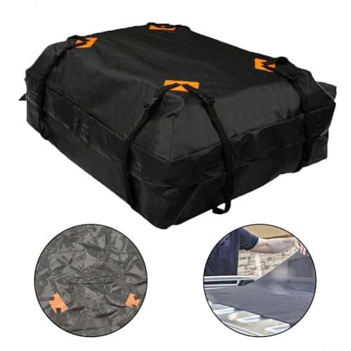 Large 425L Car Roof Bag, Heavy Duty 420D Oxford Waterproof Cargo Luggage Storage Box With Secure Straps, For Road Trips And Camping — view 4