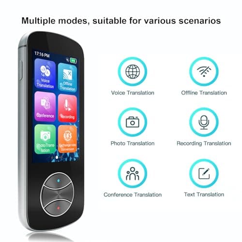 Language Translator Device No WiFi Needed, Instant Two Way Language Translator with 137+ Languages, Offline/Photo/AI Translator Device 2025 Voice Translator for Travel Business Learning — view 5