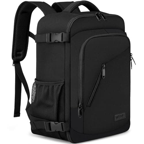 Cabin Bags 40x20x25 for Ryanair Underseat 20L Small Travel Hand Luggage Backpack Carry-ons Bag Cabin Size for Airplanes Flight Bag Travel Rucksack Fit 14 Inch Laptop with USB Charging Port-Black