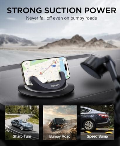 Beeasy Car Phone Holder Dashboard, 360° Silicone Phone Holder for Cars — view 4