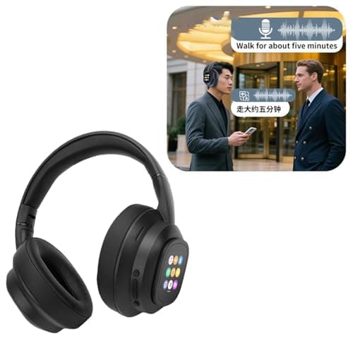 AI Smart Headphones with Bluetooth 6.0, Noise Cancelling — view 2