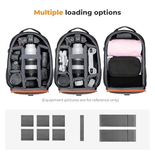 K&F CONCEPT Camera Backpack for Photographers DSLR SLR Camera Bag — view 2