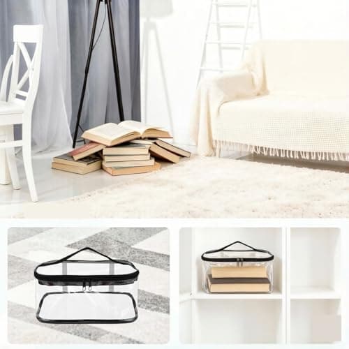 Axincardarm Clear Travel Toiletries Bag Plastic Makeup Bag 8 Pcs — view 6