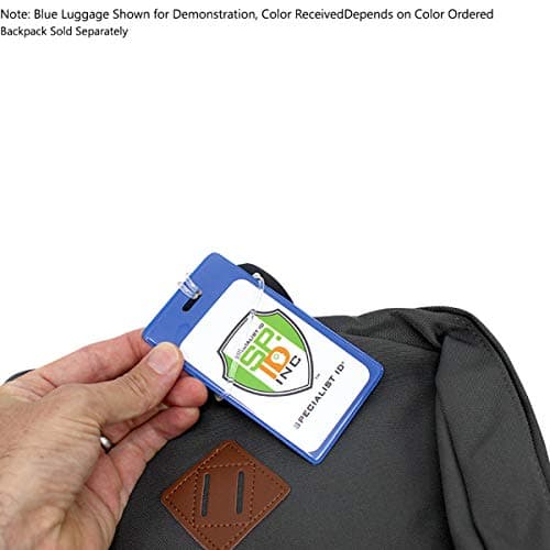 Specialist ID 5 Pack Of Slim And Sturdy Backpack/Luggage Id Bag Tags With Worm Loops One Size Assorted Colors — view 6